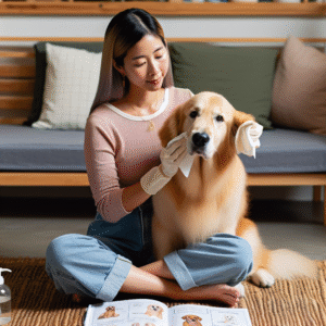 Training dogs to accept ear cleaning